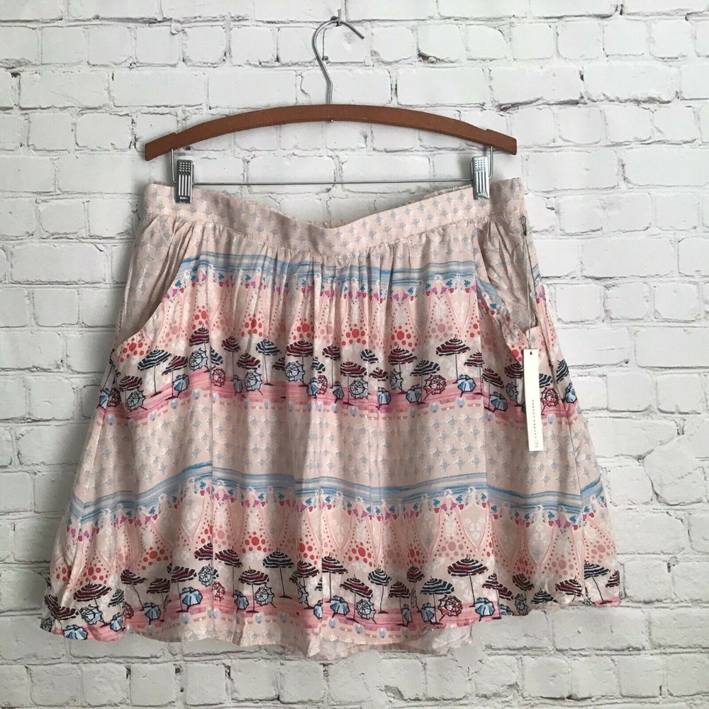 Lauren Conrad On Deck Beach Umbrella Pink Skirt XL